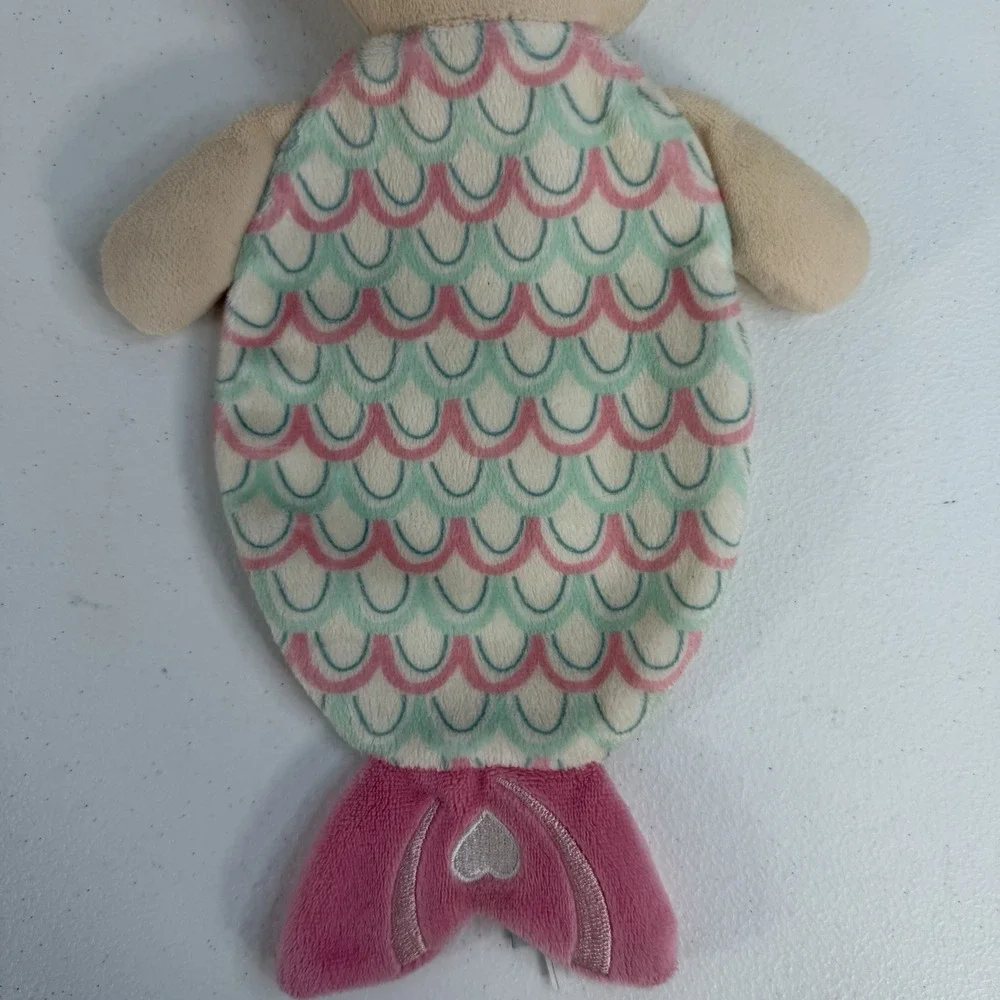 Douglas Baby‎ Mermaid Lovey Doll Pink Green Waves Crib Toy Teether Soother Plush